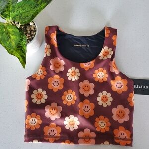 NWT Elevated Faith Activewear long line sports top
